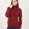 MAGLIA A COLLO ALTO CON MICRO PAILLETTES - Bordeaux, TU