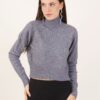 MAGLIA CORTA A COLLO ALTO - Grey, TU