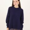 MAGLIONE OVERSIZE ASIMMETRICO - Blu, TU