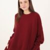 MAGLIONE OVERSIZE ASIMMETRICO - Bordeaux, TU