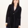 CARDIGAN CON BOTTONE DORATO - Nero, TU