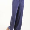 PANTALONI IN VISCOSA CON ELASTICO IN VITA - Blu, TU