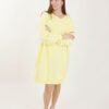 FELPA LUNGA OVERSIZE - Giallo, TU