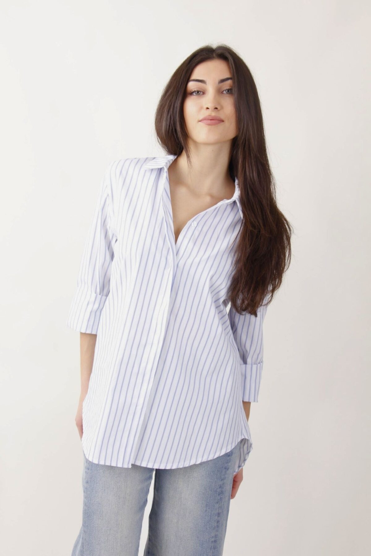 CAMICIA A RIGHE OVERSIZE