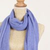 PASHMINA CON BORDI SFRANGIATI - Blu-jeans, TU