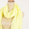 PASHMINA CON BORDI SFRANGIATI - Giallo, TU