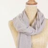 PASHMINA CON BORDI SFRANGIATI - Grigio, TU