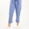 PANTALONI CON FIOCCO IN VITA - Blu-jeans, XS