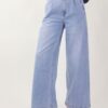 JEANS WIDE LEG - Blu light jeans, S