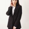 BLAZER STRUTTURATO MONOPETTO - Black, M