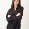 CAMICIA CON MANICHE A PALLONCINO - Nero, L