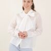 CAMICIA CON FIOCCO - Bianco, S