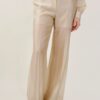 PANTALONI A PALAZZO IN TENCEL - Beige, M