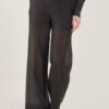 PANTALONI A PALAZZO IN TENCEL - Black, M