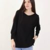 MAGLIA CON CUCITURA A VISTA SULLA SCHIENA - Black, TU