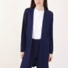 CARDIGAN IN MAGLIA A MANICHE LUNGHE - Blue, TU