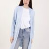 CARDIGAN IN MAGLIA A MANICHE LUNGHE - Sky blue, TU