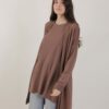 CARDIGAN IN MAGLIA A MANICHE LUNGHE - Moka, TU