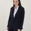 BLAZER MONOPETTO IN TESSUTO FLUIDO - Blu, M