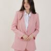 BLAZER MONOPETTO IN TESSUTO FLUIDO - Rosa, M