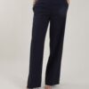 PANTALONI A PALAZZO IN TESSUTO FLUIDO - Blu, S