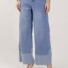 JEANS WIDE LEG ORLO LIGHT DENIM - Denim, M