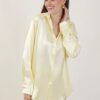 CAMICIA OVERSIZE SATINATA - Yellow, TU