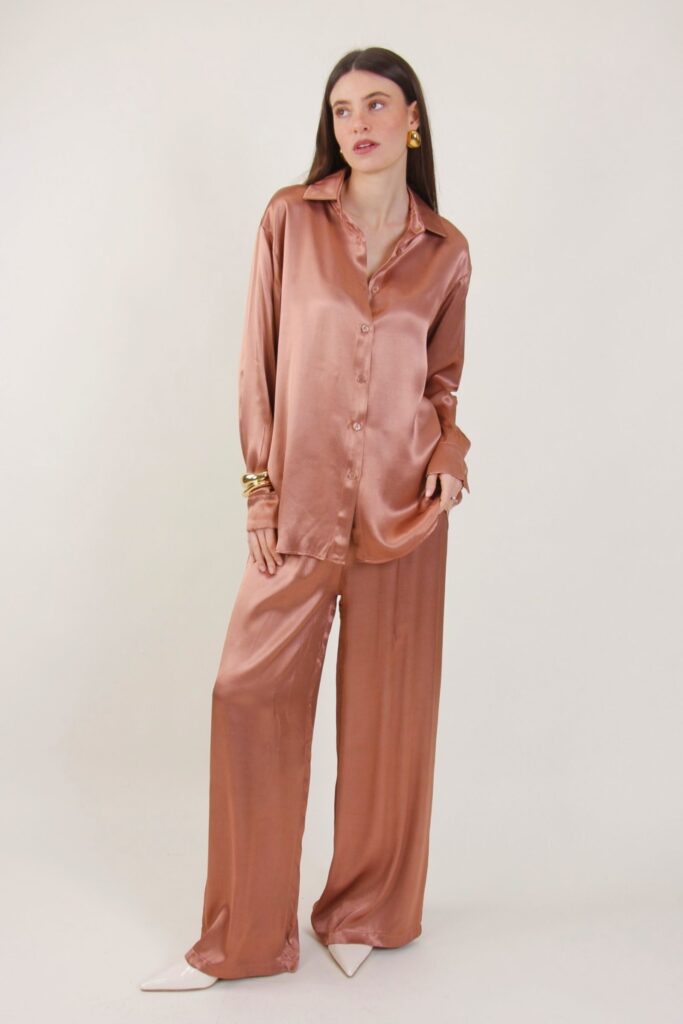 SATIN PALAZZO PANTS 