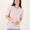 MAGLIA A MANICHE CORTE CON PAILLETTES - Rose, TU