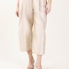 PANTALONI TESSUTO EFFETTO TAFFETA' A PALLONCINO - Beige, S