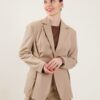 BLAZER CON LACCI - Beige, TU