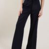 PANTALONI PALAZZO CON LACCI REGOLABILI - Blu, S