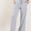 PANTALONI PALAZZO CON LACCI REGOLABILI - Sky blue, M