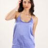 TOP IN SATIN BRETELLE REGOLABILI - Iris, TU