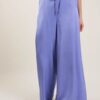 PANTALONI IN SATIN CON PASSANTI E LACCIO - Iris, M