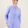 CAMICIA A RIGHE CON PAILLETTES - Blue Light, TU