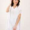 MAGLIA OVERSIZE CON TRASPARENZE LATERALI - White, TU