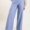 PANTALONI ELEGANTI WIDE LEG - Azzurro, M