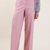 PANTALONI ELEGANTI WIDE LEG - Rosa, M